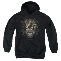 Sun Records Scroll Around Rooster - Youth Hoodie Youth Hoodie (Ages 8-12) Sun Records   