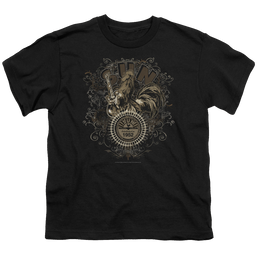 Sun Records Scroll Around Rooster - Youth T-Shirt Youth T-Shirt (Ages 8-12) Sun Records   