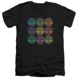 Sun Records Rocking Color Block - Men's V-Neck T-Shirt Men's V-Neck T-Shirt Sun Records   