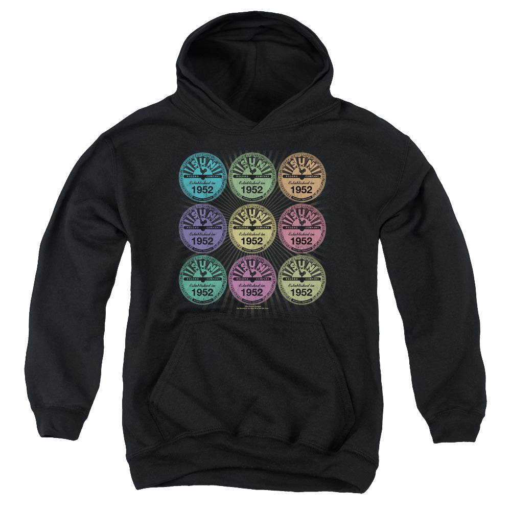 Sun Records Rocking Color Block - Youth Hoodie Youth Hoodie (Ages 8-12) Sun Records   