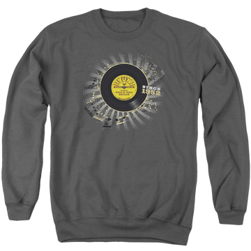 Charcoal men's crewneck sweatshirt with Sun Records Established graphic