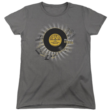 Charcoal women's t-shirt with Sun Records Established graphic