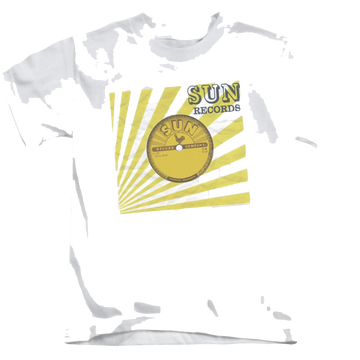 White kid's t-shirt for ages 4 to 7 with Sun Records Fourty Five graphic
