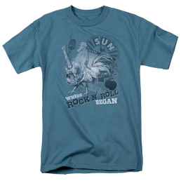 Sun Records Where Rock Began - Men's Regular Fit T-Shirt Men's Regular Fit T-Shirt Sun Records   