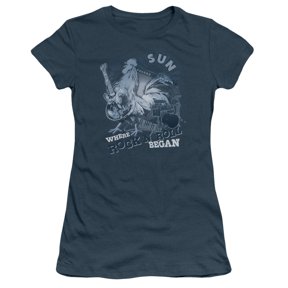 Sun Records Where Rock Began - Juniors T-Shirt Juniors T-Shirt Sun Records   