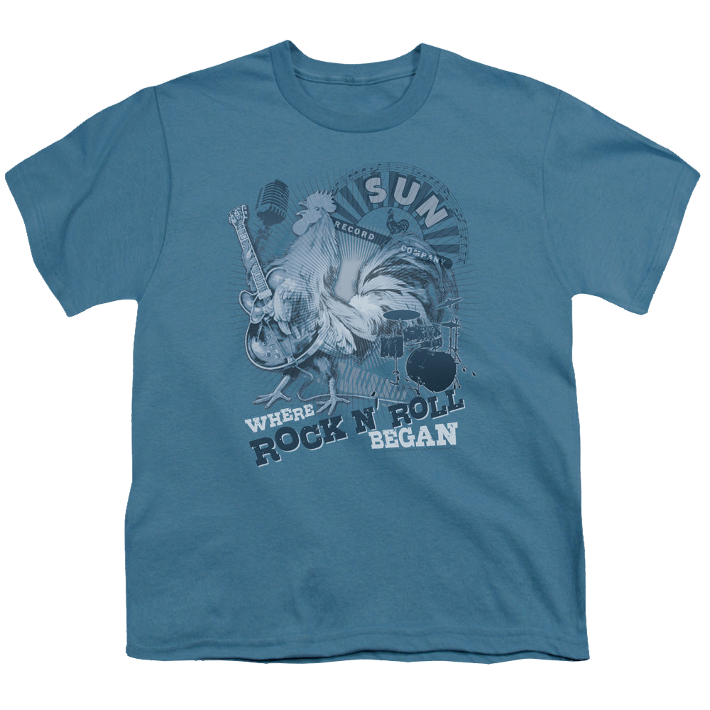 Sun Records Where Rock Began - Youth T-Shirt Youth T-Shirt (Ages 8-12) Sun Records   