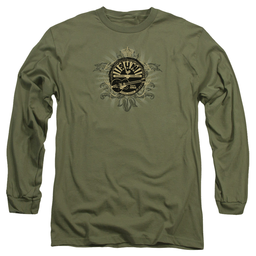 Sun Records Rock Heraldry - Men's Long Sleeve T-Shirt Men's Long Sleeve T-Shirt Sun Records   