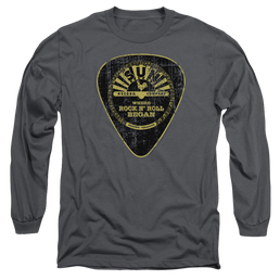 Sun Records Guitar Pick - Men's Long Sleeve T-Shirt Men's Long Sleeve T-Shirt Sun Records   