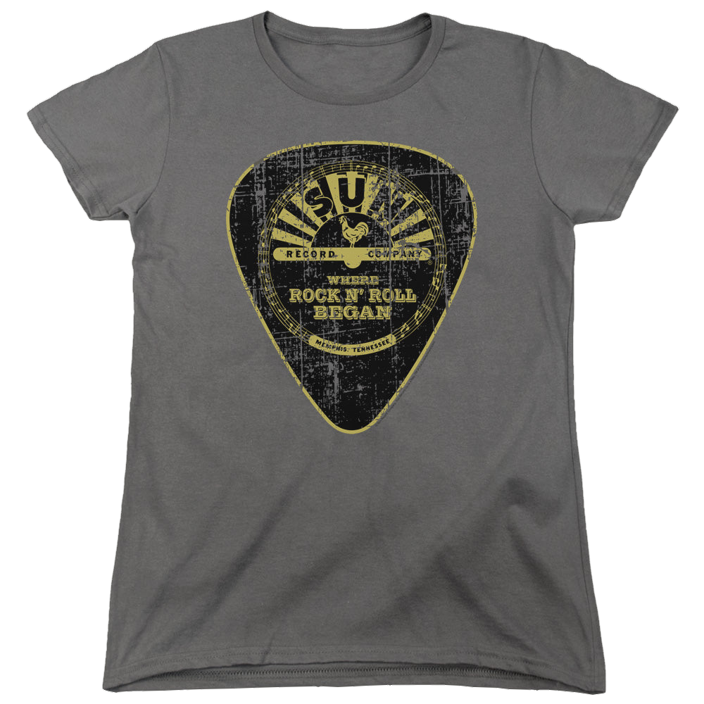 Sun Records Guitar Pick - Women's T-Shirt Women's T-Shirt Sun Records   