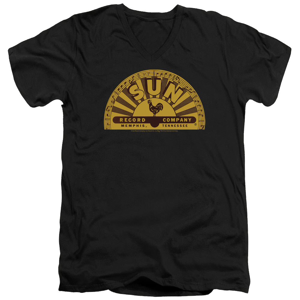 Sun Records Traditional Logo - Men's V-Neck T-Shirt Men's V-Neck T-Shirt Sun Records   