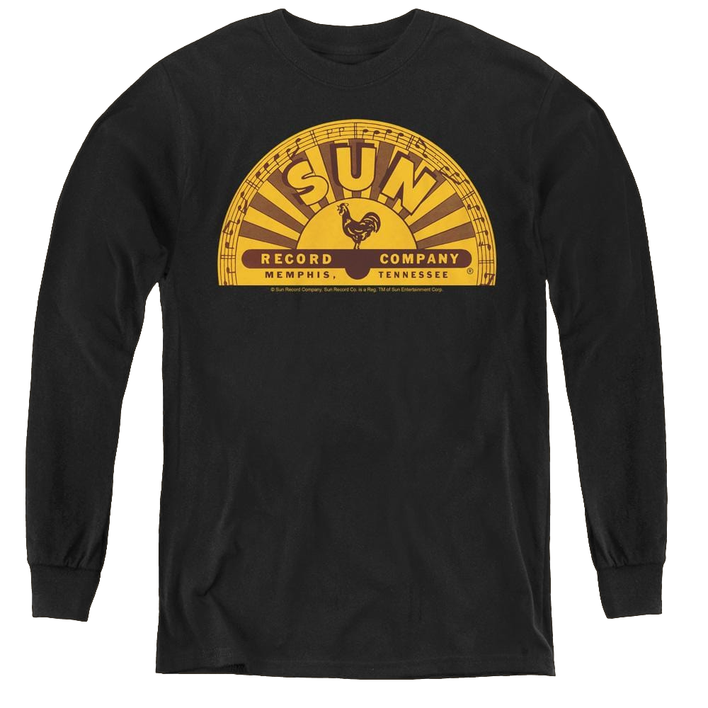 Sun Records Traditional Logo - Youth Long Sleeve T-Shirt Youth Long Sleeve T-Shirt Sun Records   