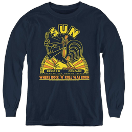 Sun Records Rooster - Youth Long Sleeve T-Shirt Youth Long Sleeve T-Shirt Sun Records   