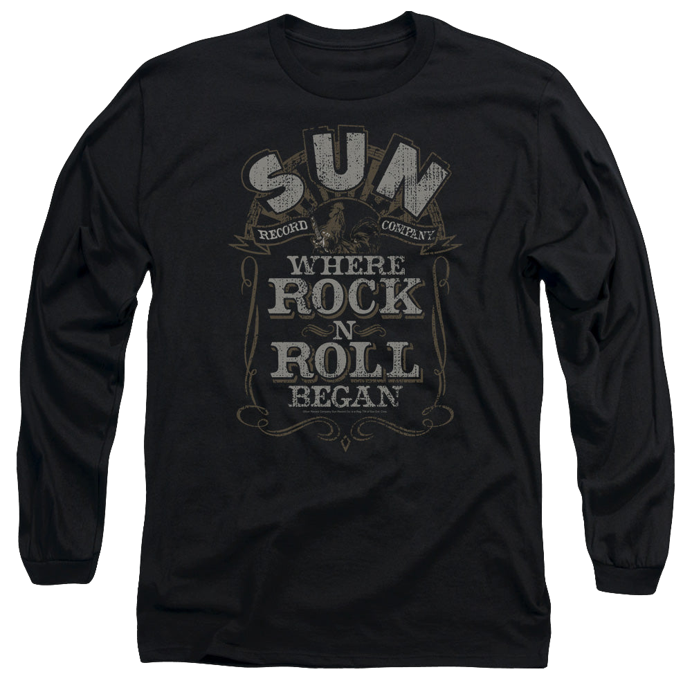 Sun Records Where Rock Began - Men's Long Sleeve T-Shirt Men's Long Sleeve T-Shirt Sun Records   