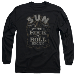 Sun Records Where Rock Began - Men's Long Sleeve T-Shirt Men's Long Sleeve T-Shirt Sun Records   