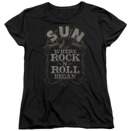 Sun Records Where Rock Began - Women's T-Shirt Women's T-Shirt Sun Records   