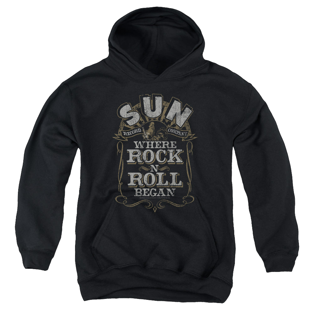 Sun Records Where Rock Began - Youth Hoodie Youth Hoodie (Ages 8-12) Sun Records   