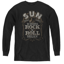 Sun Records Where Rock Began - Youth Long Sleeve T-Shirt Youth Long Sleeve T-Shirt Sun Records   