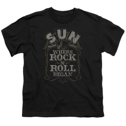 Sun Records Where Rock Began - Youth T-Shirt Youth T-Shirt (Ages 8-12) Sun Records   