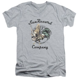Sun Records Rockin Rooster Logo - Men's V-Neck T-Shirt Men's V-Neck T-Shirt Sun Records   
