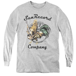 Sun Records Rockin Rooster Logo - Youth Long Sleeve T-Shirt Youth Long Sleeve T-Shirt Sun Records   