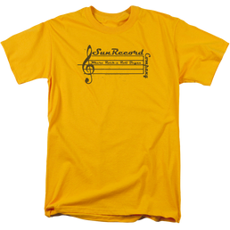 Sun Records Music Staff - Men's Regular Fit T-Shirt Men's Regular Fit T-Shirt Sun Records   