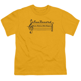 Sun Records Music Staff - Youth T-Shirt Youth T-Shirt (Ages 8-12) Sun Records   