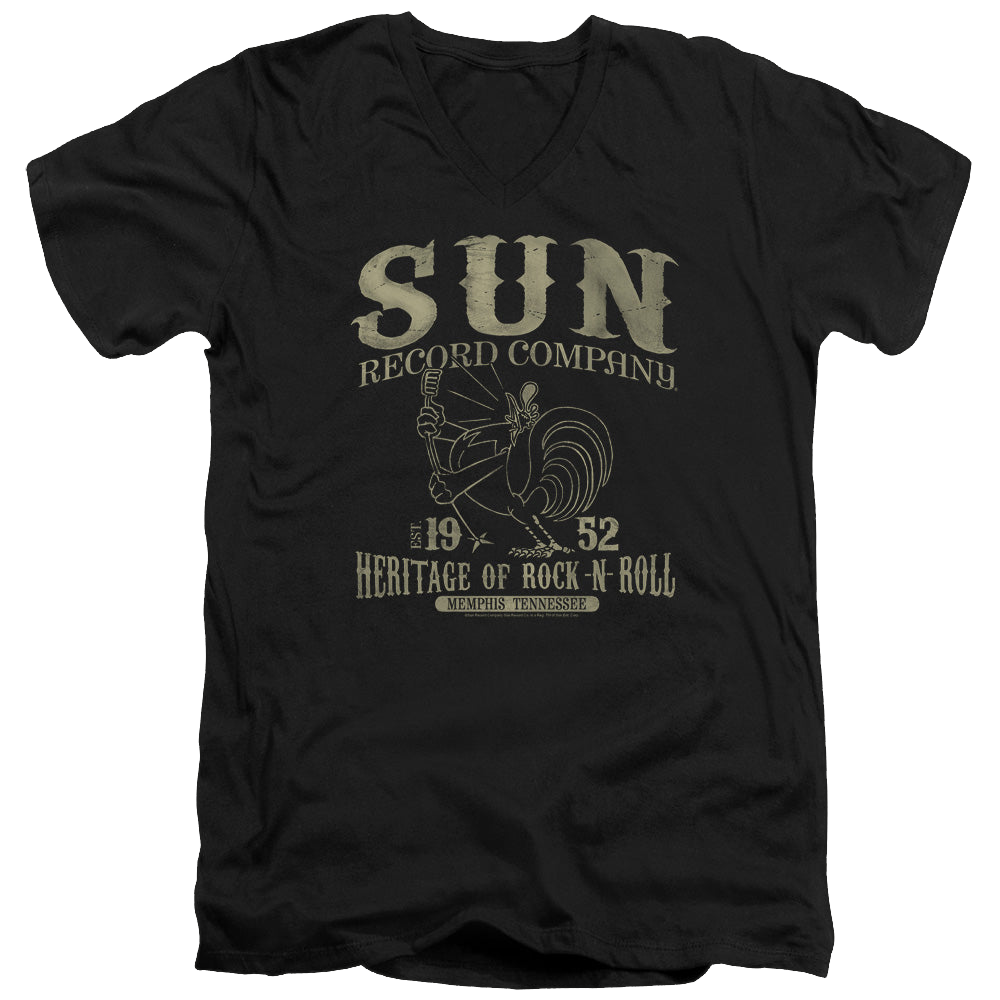 Sun Records Rockabilly Bird - Men's V-Neck T-Shirt Men's V-Neck T-Shirt Sun Records   