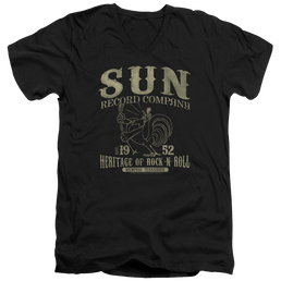 Sun Records Rockabilly Bird - Men's V-Neck T-Shirt Men's V-Neck T-Shirt Sun Records   