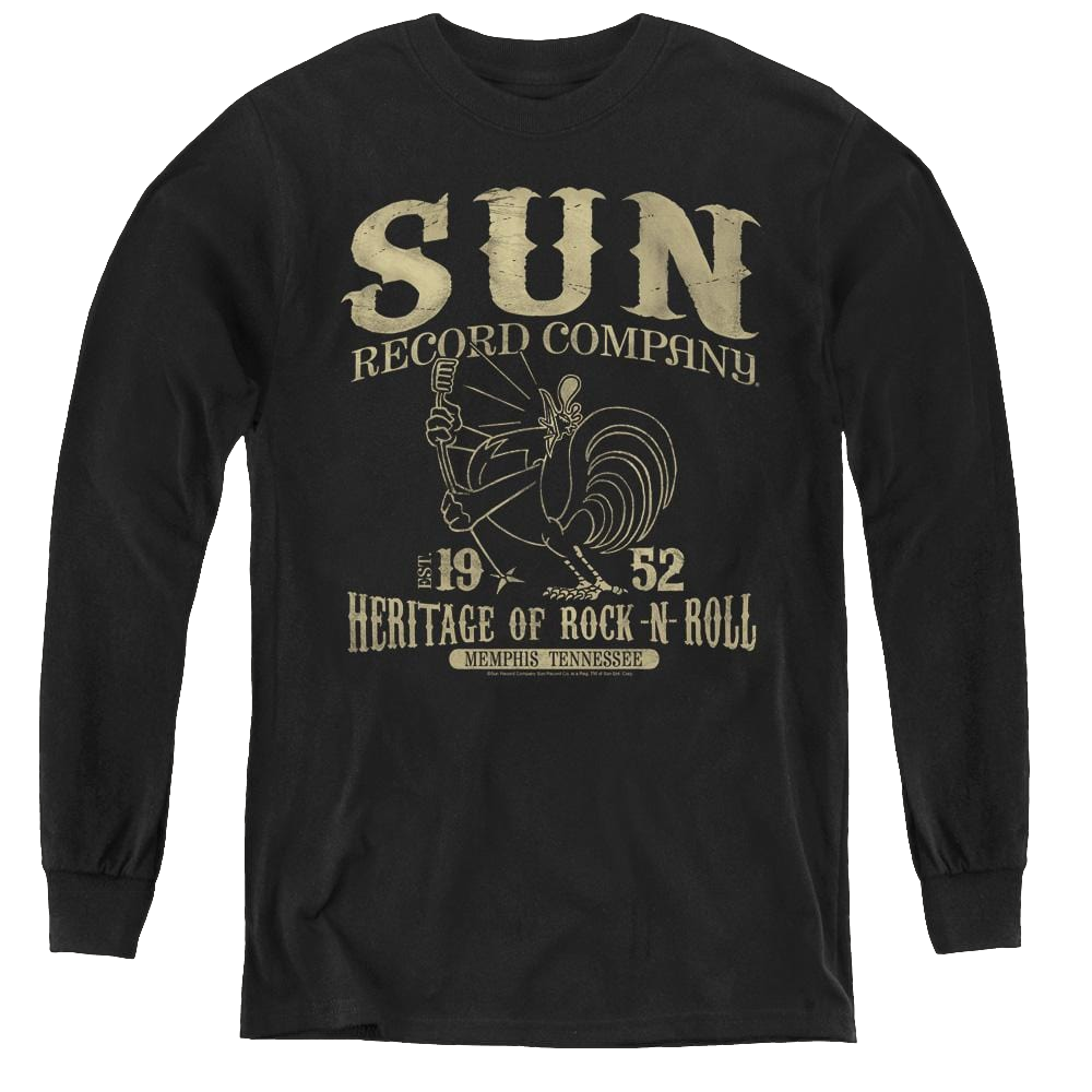 Sun Records Rockabilly Bird - Youth Long Sleeve T-Shirt Youth Long Sleeve T-Shirt Sun Records   