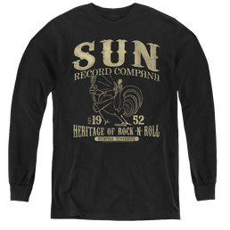 Sun Records Rockabilly Bird - Youth Long Sleeve T-Shirt Youth Long Sleeve T-Shirt Sun Records   