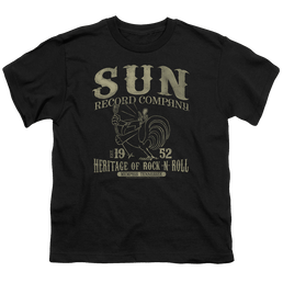 Sun Records Rockabilly Bird - Youth T-Shirt Youth T-Shirt (Ages 8-12) Sun Records   