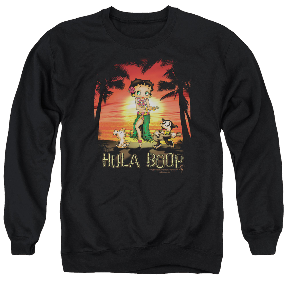Betty Boop Hulaboop - Men's Crewneck Sweatshirt Men's Crewneck Sweatshirt Betty Boop   