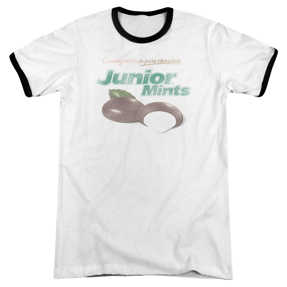 Junior Mints Junior Mints Logo - Men's Ringer T-Shirt Men's Ringer T-Shirt Junior Mints   