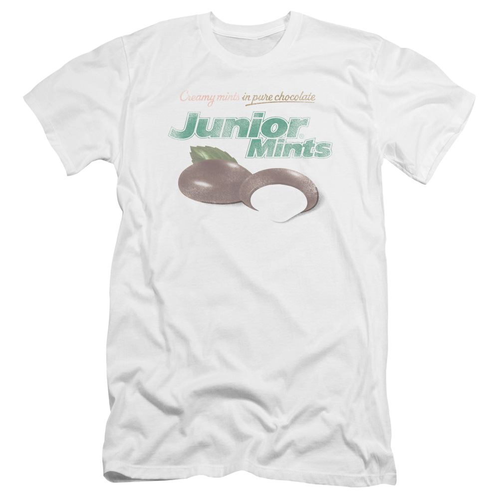 Junior Mints Junior Mints Logo - Men's Premium Slim Fit T-Shirt Men's Premium Slim Fit T-Shirt Junior Mints   