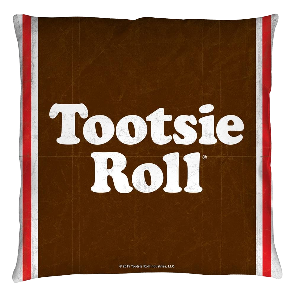 Tootise Roll Wrapper Throw Pillow Throw Pillows Tootsie Roll   