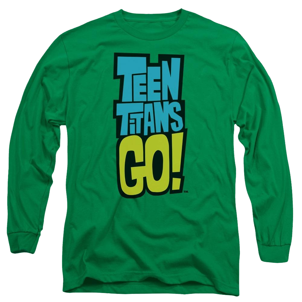 Teen Titans Go Logo Men's Long Sleeve T-Shirt Men's Long Sleeve T-Shirt Teen Titans Go!   