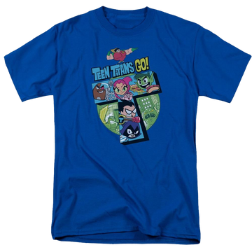 Royal men's regular fit t-shirt with Teen Titans Go! Teen Titans Go T graphic