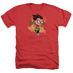 Teen Titans Go Robin Men's Heather T-Shirt Men's Heather T-Shirt Teen Titans Go!   