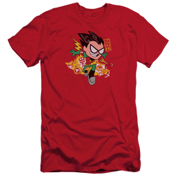 Teen Titans Go Robin Men's Slim Fit T-Shirt Men's Slim Fit T-Shirt Teen Titans Go!   