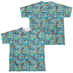 Teen Titans Go! Pattern (Front/Back Print) - Youth All-Over Print T-Shirt Youth All-Over Print T-Shirt (Ages 8-12) Teen Titans Go!   