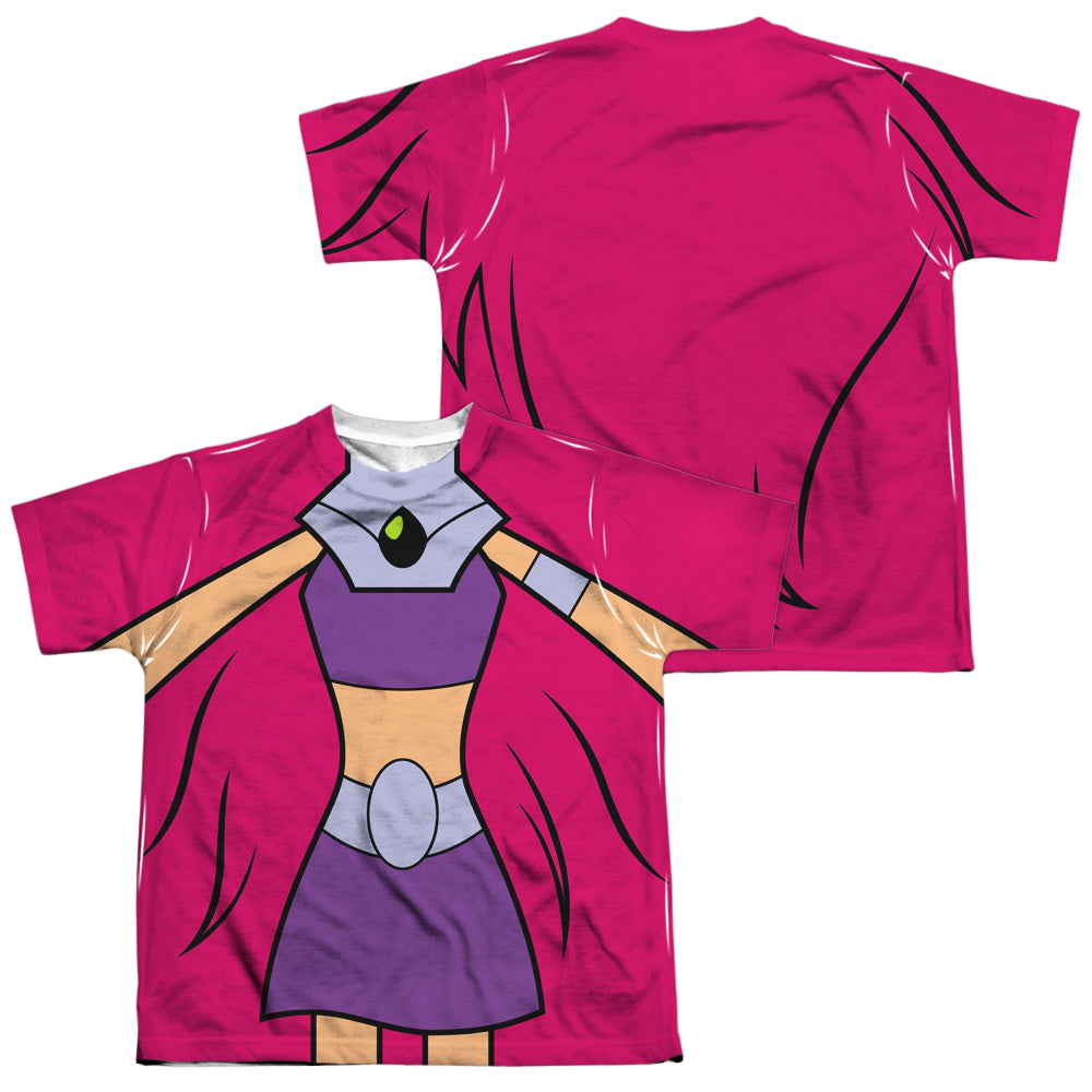 Teen Titans Go! Starfire Uniform (F/B) - Youth All-Over Print T-Shirt Youth All-Over Print T-Shirt (Ages 8-12) Teen Titans Go!   