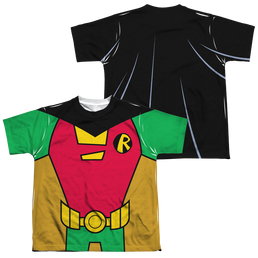Teen Titans Go! Robin Uniform (Front/Back Print) - Youth All-Over Print T-Shirt Youth All-Over Print T-Shirt (Ages 8-12) Teen Titans Go!   