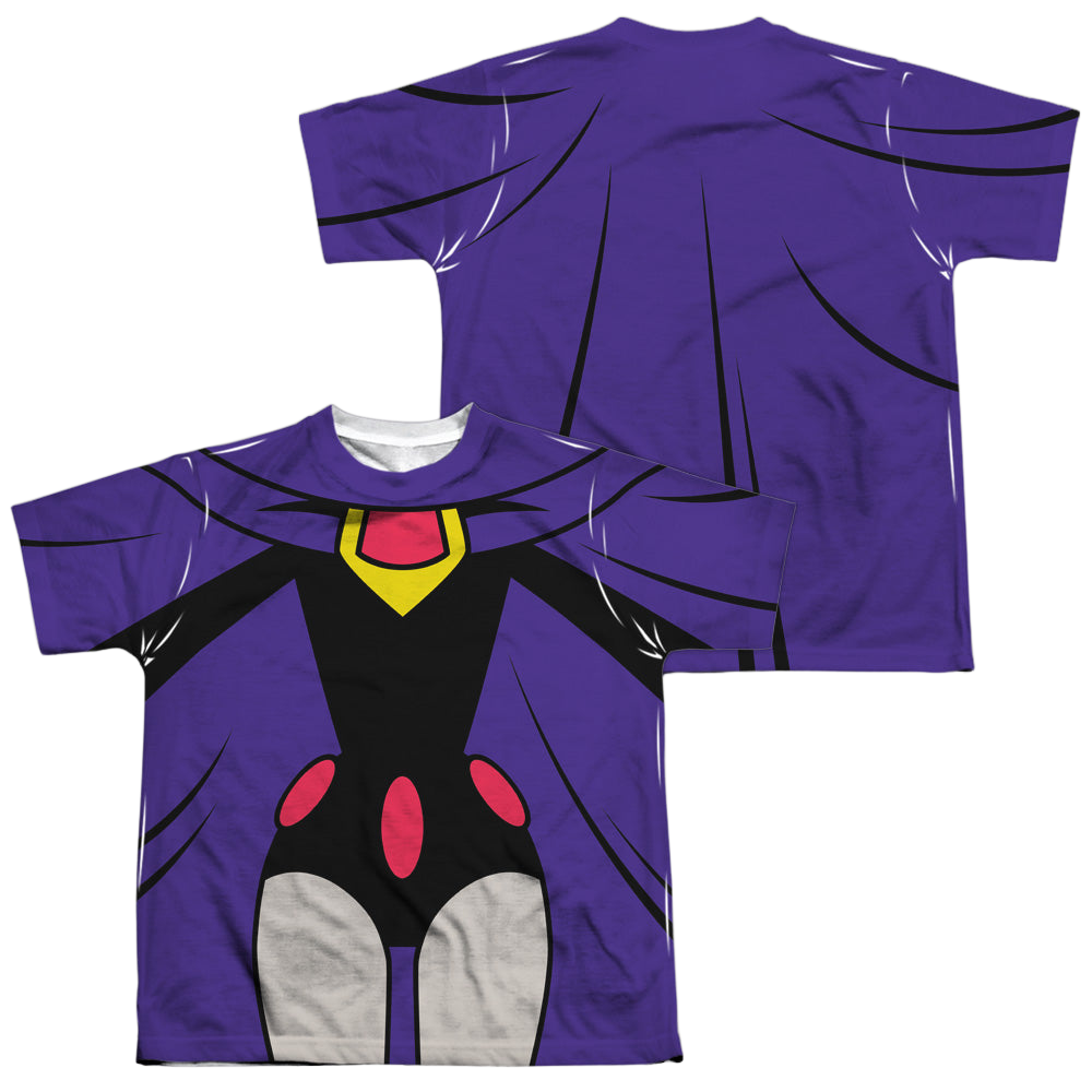 Teen Titans Go! Raven Uniform (Front/Back Print) - Youth All-Over Print T-Shirt Youth All-Over Print T-Shirt (Ages 8-12) Teen Titans Go!   