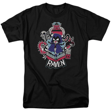 Black men's regular fit t-shirt with Teen Titans Go! Teen Titans Go Raven graphic