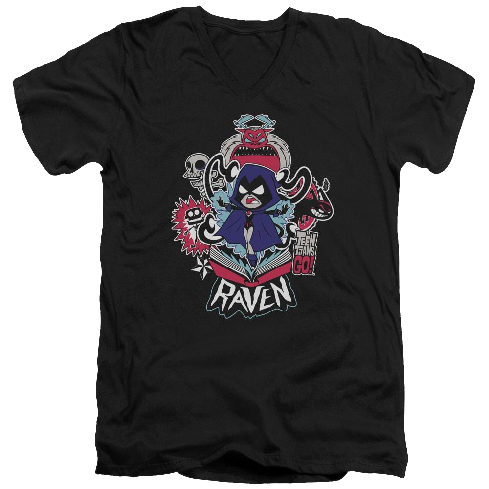 Teen Titans Go Raven Men's V-Neck T-Shirt Men's V-Neck T-Shirt Teen Titans Go!   