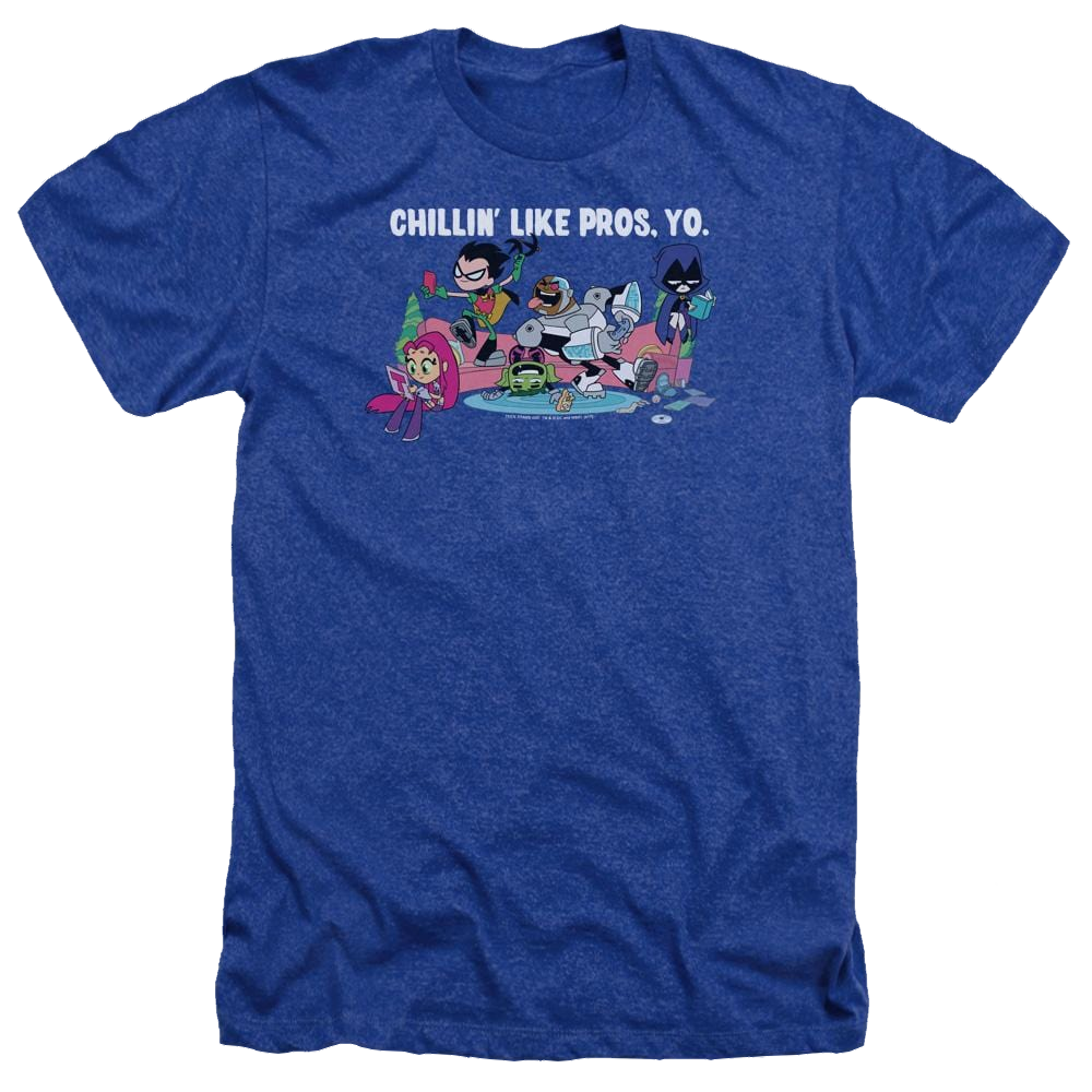 Teen Titans Go Like Pros Yo Men's Heather T-Shirt Men's Heather T-Shirt Teen Titans Go!   
