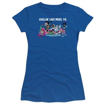Royal juniors t-shirt with Teen Titans Go! Teen Titans Go Like Pros Yo graphic