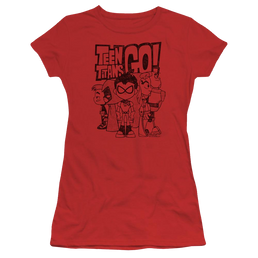 Teen Titans Go Team Up Juniors T-Shirt Juniors T-Shirt Teen Titans Go!   