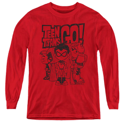 Teen Titans Go! Team Up - Youth Long Sleeve T-Shirt Youth Long Sleeve T-Shirt Teen Titans Go!   