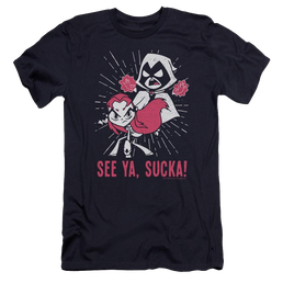 Teen Titans Go Suckas Men's Premium Slim Fit T-Shirt Men's Premium Slim Fit T-Shirt Teen Titans Go!   